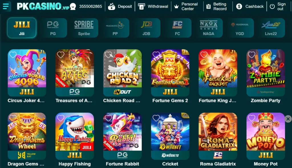 pkcasino game apps