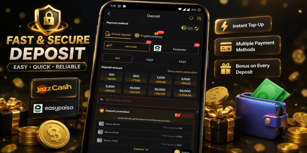six game deposit